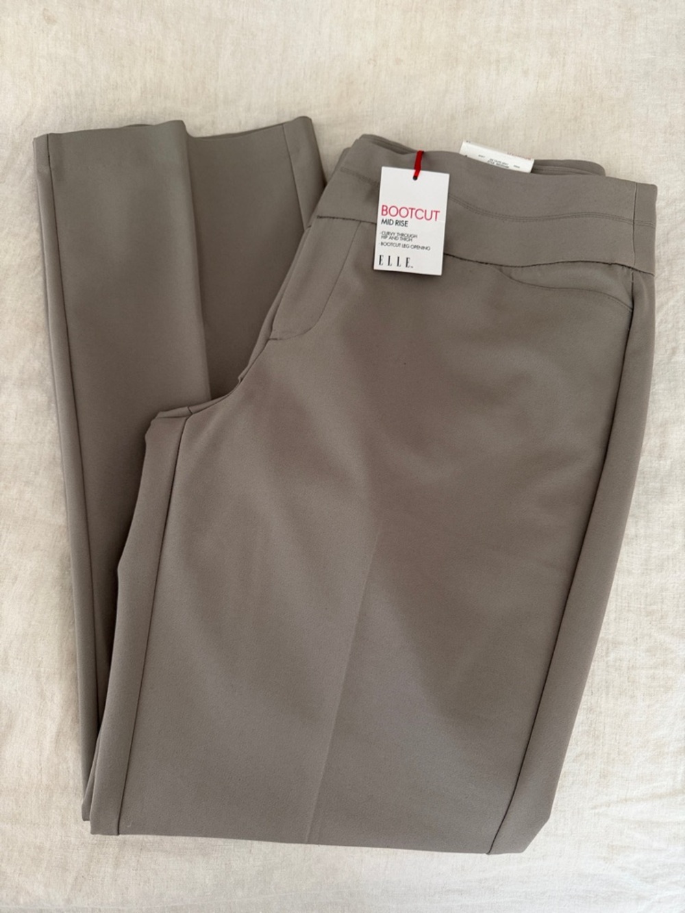 NEW ELLE Career Essentials Bootcut Mid Rise Women’s Pants SZ 14